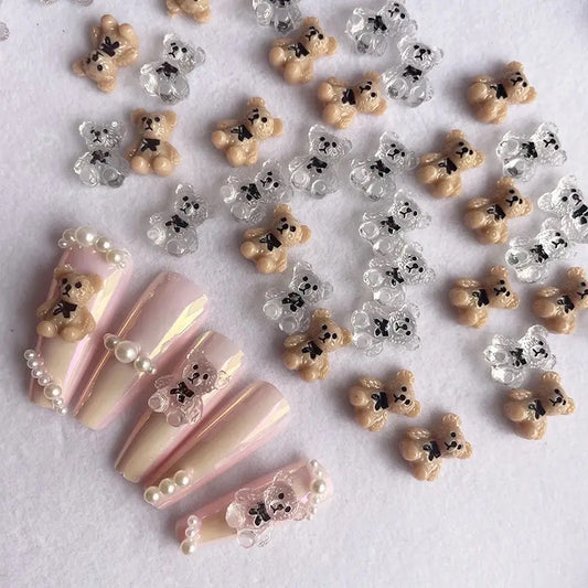 Preppy Teddy Nail Charms