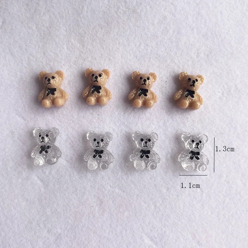 Preppy Teddy Nail Charms