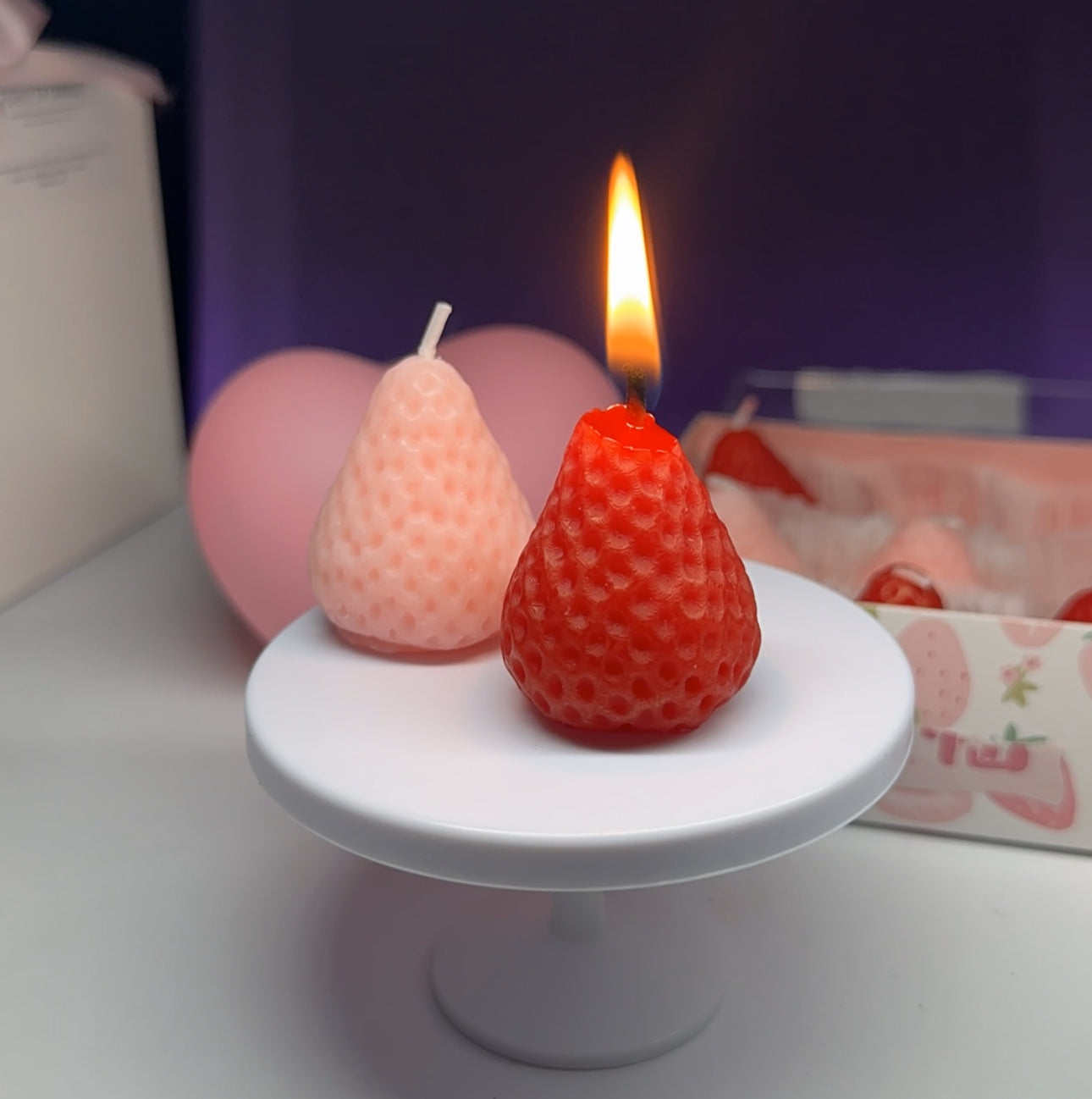 Strawberry Candle Set