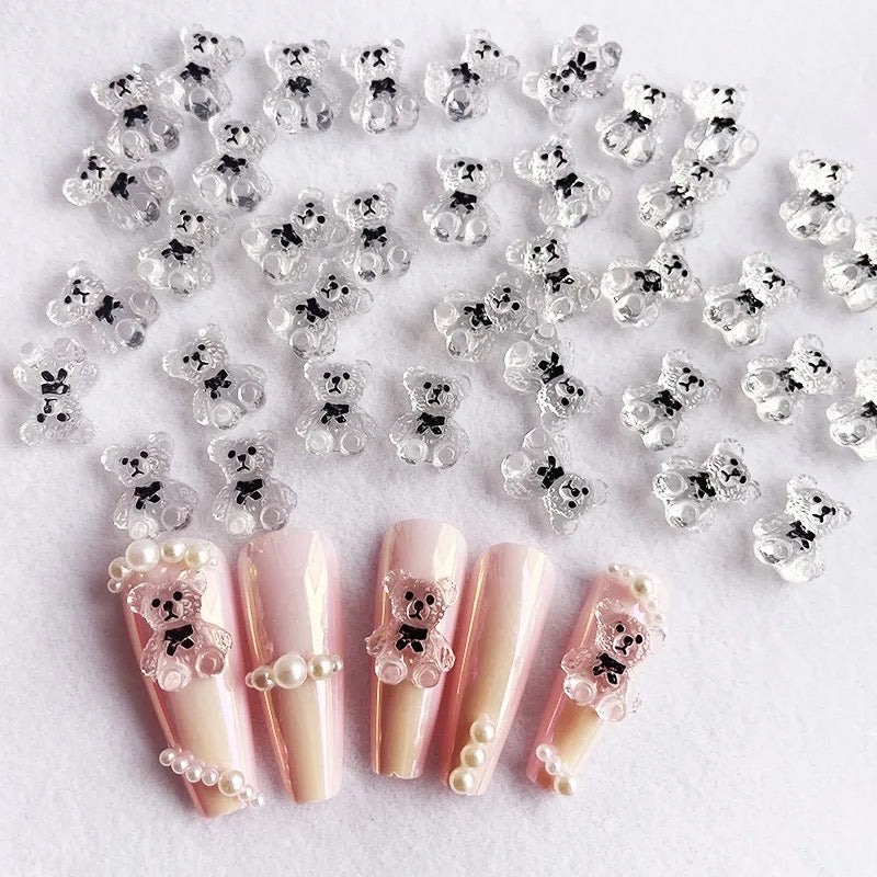 Preppy Teddy Nail Charms