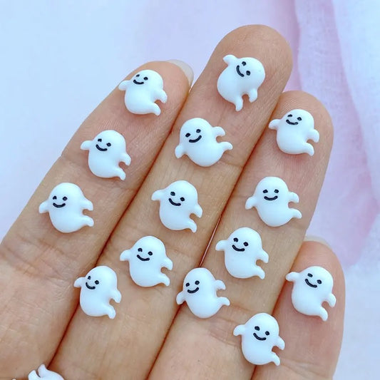 Happy Ghost Nail Charms