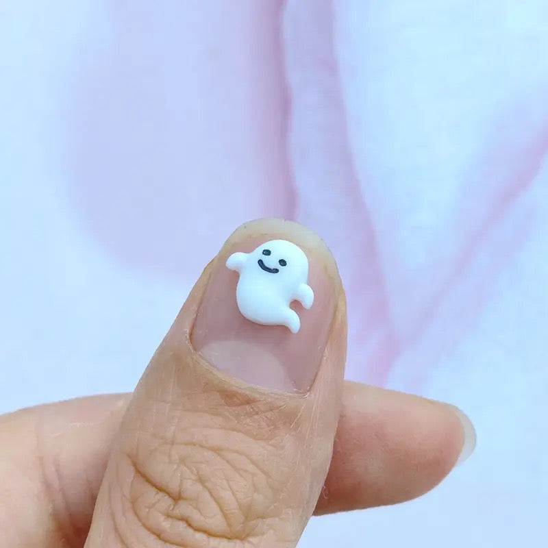 Happy Ghost Nail Charms