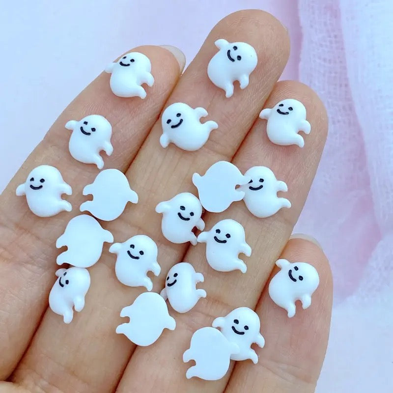 Happy Ghost Nail Charms