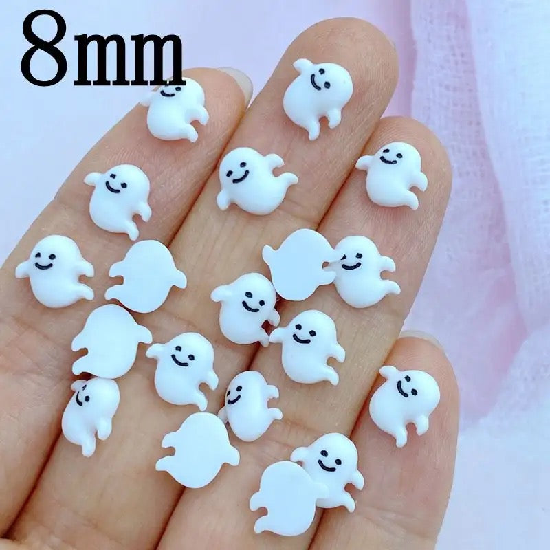 Happy Ghost Nail Charms